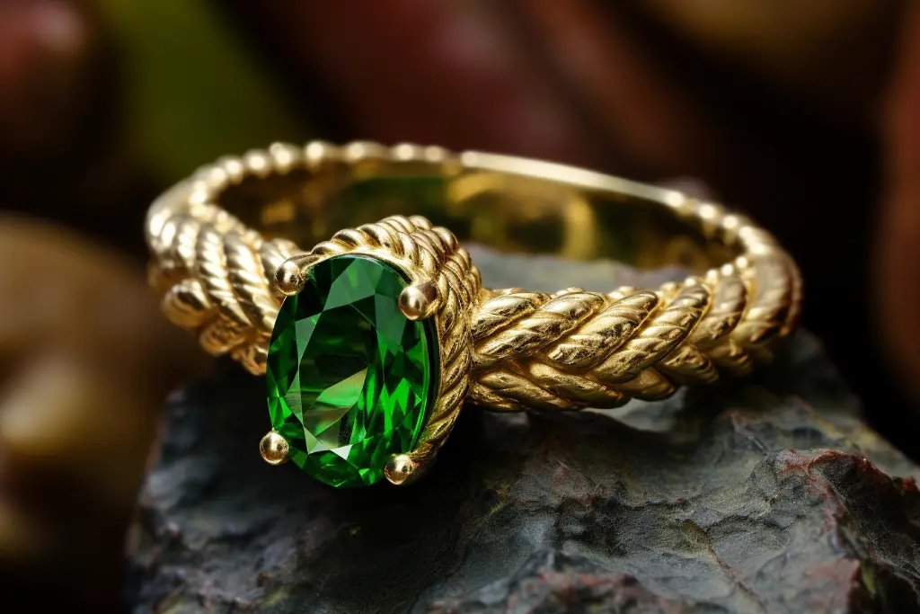 Similarly, my tsavorite garnet has a rating of 7-7.5 but its rich green color can provide an elegant touch while still being practical for daily wear